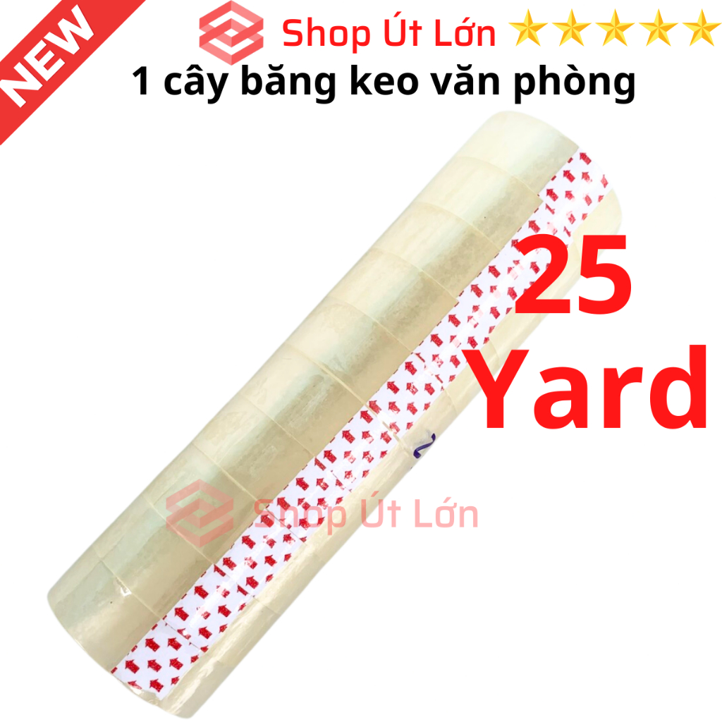 Băng keo trong văn phòng loại nhỏ, 1 cây 10 cuộn rộng 1.8cm, 25yard
