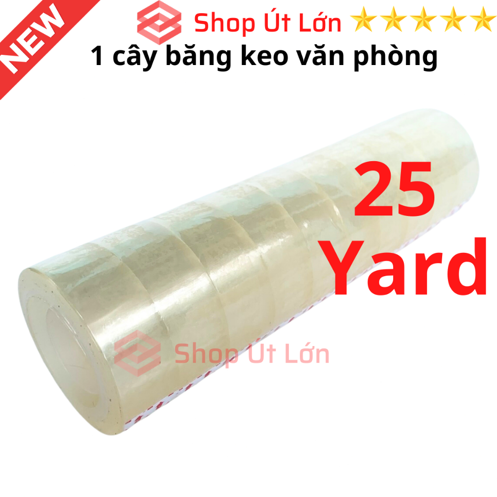 Băng keo trong văn phòng loại nhỏ, 1 cây 10 cuộn rộng 1.8cm, 25yard