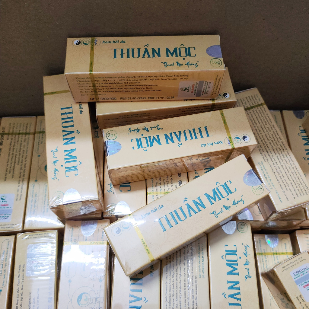 Kem bôi da Thuần Mộc, kem bôi nấm ngứa, viêm da, hắc lào, dưỡng ẩm da 16g