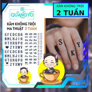 [HERBAL TATTOO] Hình xăm không trôi bảng chữ cái, 100% chống nước 15 ngày, Hình xăm ma thuật, Xăm giống Inkaholic