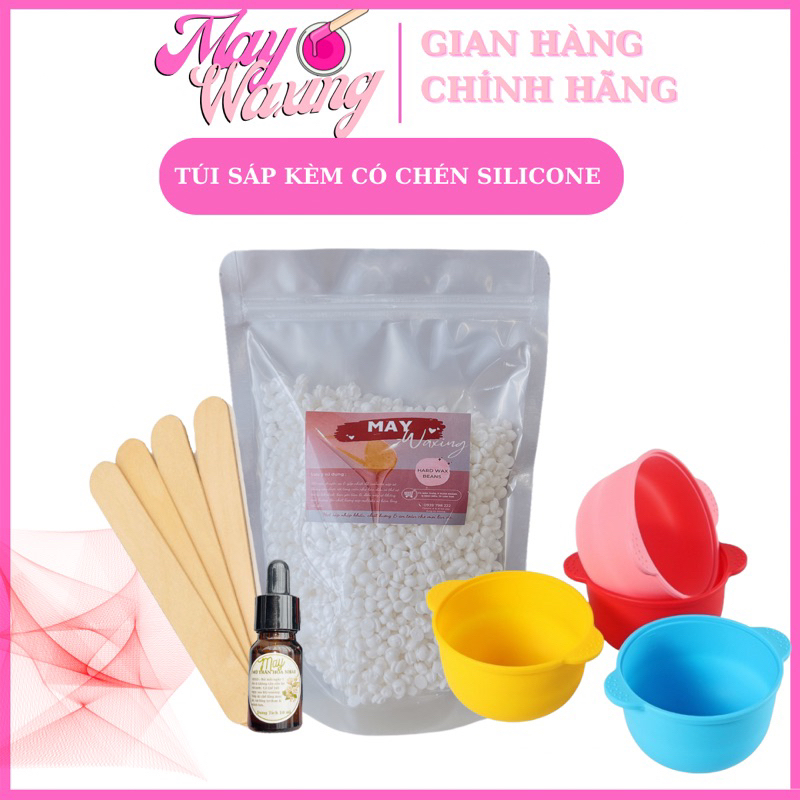 TÚI SÁP 500g KÈM CHÉN SILICONE