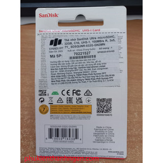 Thẻ Nhớ SANDISK 32GB
