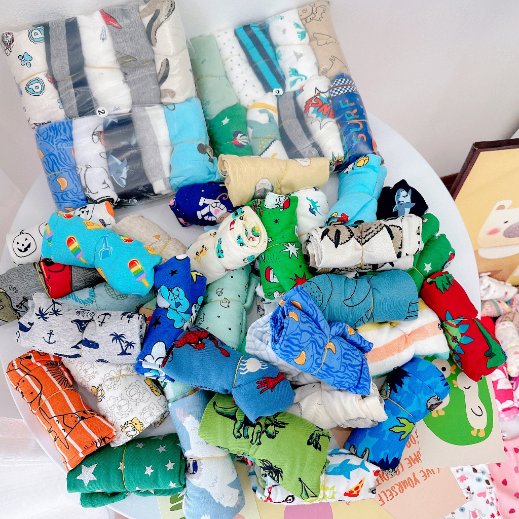 SET 10 QUẦN CHỤC BORIP CHO BÉ TRAI BÉ GÁI 2023