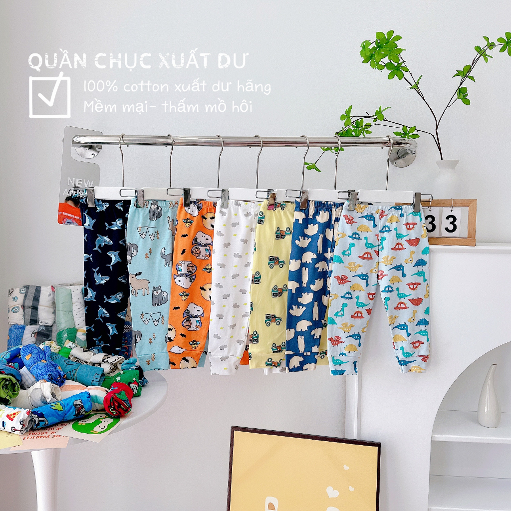 SET 10 QUẦN CHỤC BORIP CHO BÉ TRAI BÉ GÁI 2023