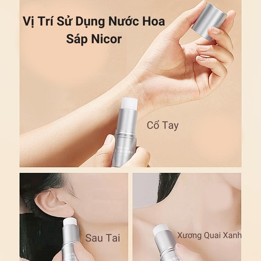 Nước Hoa Khô Nữ Thơm Lâu Hương Thơm Quyến Rũ Gợi Cảm, Sét 5 Hương Nước Hoa Sáp Nam Nữ Hàn Quốc Thơm Lâu