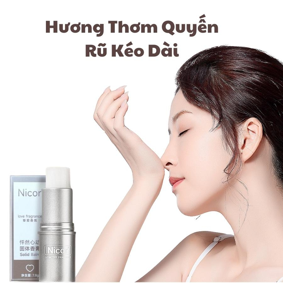 Nước Hoa Khô Nữ Thơm Lâu Hương Thơm Quyến Rũ Gợi Cảm, Sét 5 Hương Nước Hoa Sáp Nam Nữ Hàn Quốc Thơm Lâu