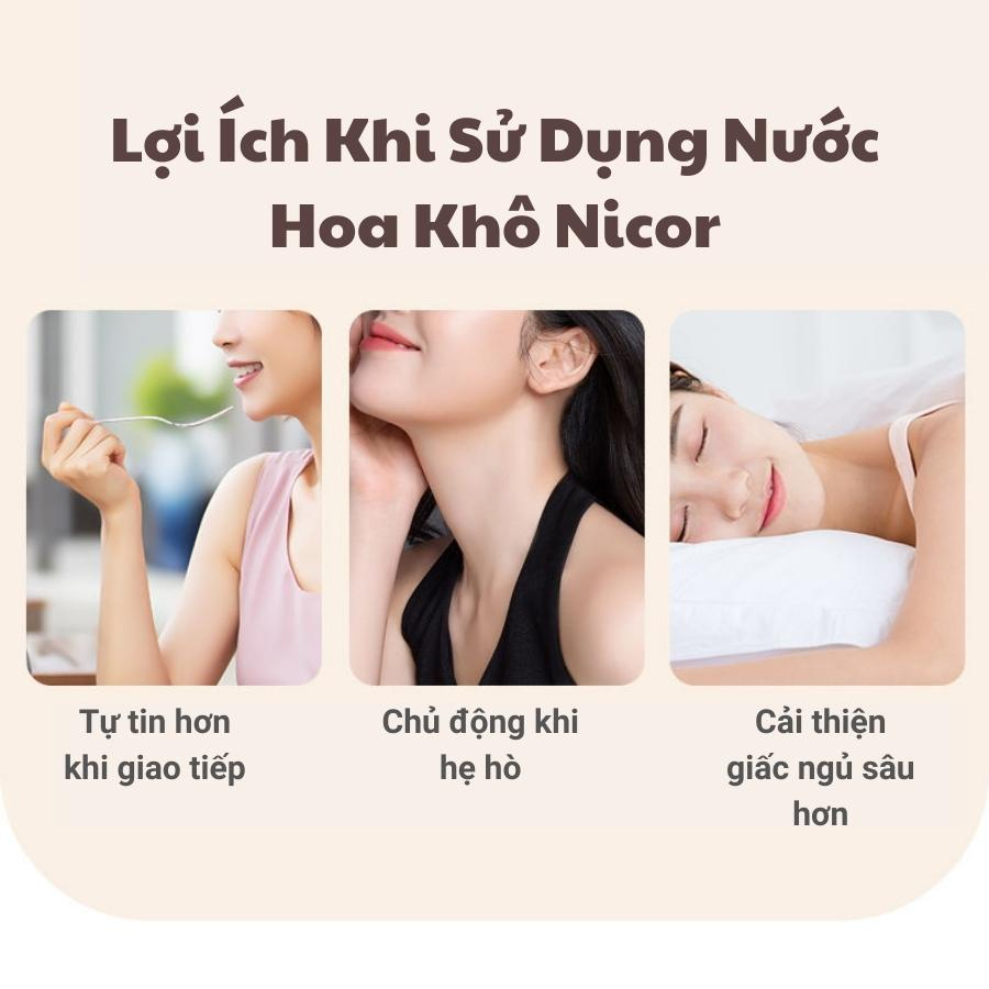 Nước Hoa Khô Nữ Thơm Lâu Hương Thơm Quyến Rũ Gợi Cảm, Sét 5 Hương Nước Hoa Sáp Nam Nữ Hàn Quốc Thơm Lâu