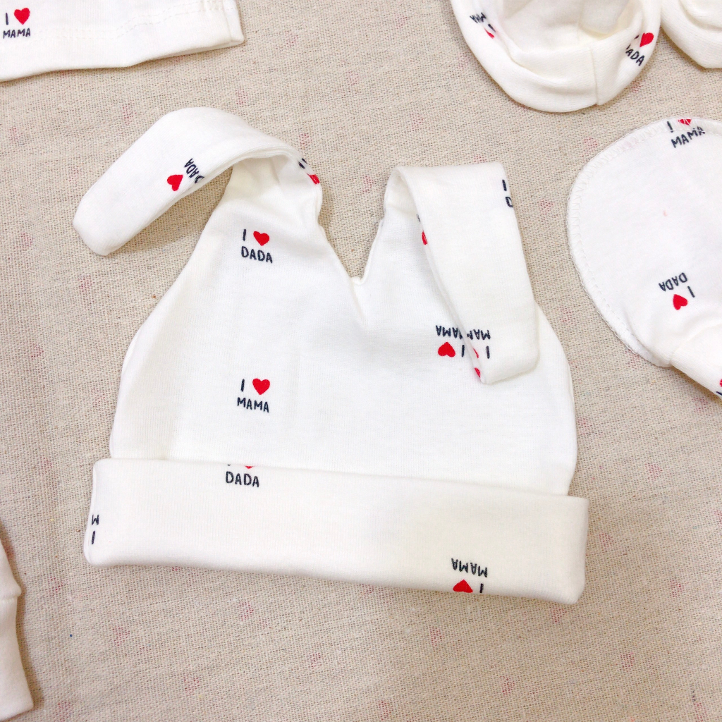 Mũ sơ sinh 0-6m cotton xuất