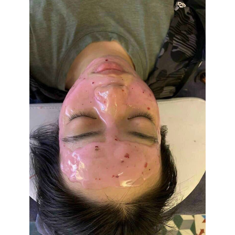 Gói 1000gr Mặt Nạ Collagen Hoa Hồng Cánh Trắng Da Nguyên Chất Handmade