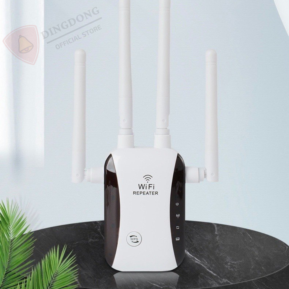 Bộ kích sóng wifi Repeater 4 Ăng-ten không dây mới nhất khuếch đại tín hiệu rộng đến 300 Mbps, kích sóng wifi mạnh mẽ | BigBuy360 - bigbuy360.vn