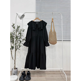 [ẢNH THẬT] ĐẦM BABYDOLL ULZZANG DÁNG DÀI MÀU ĐEN