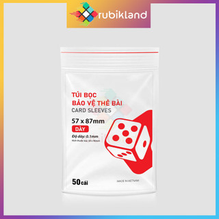 100 túi bọc bảo vệ bài uno ma sói mèo nổ sleeves bao kiếng kính boardgame lá bài
