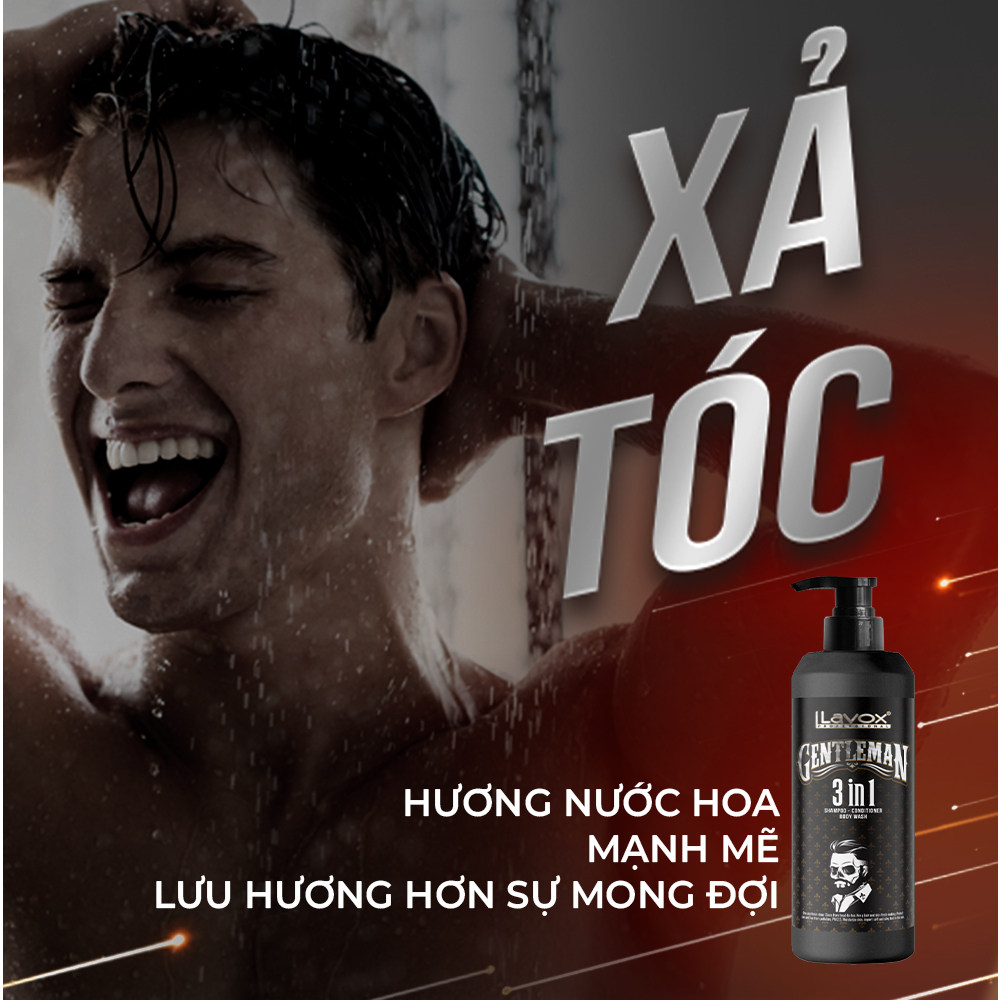 Dầu Gội - Xả - Tắm 3 In 1 Gentleman