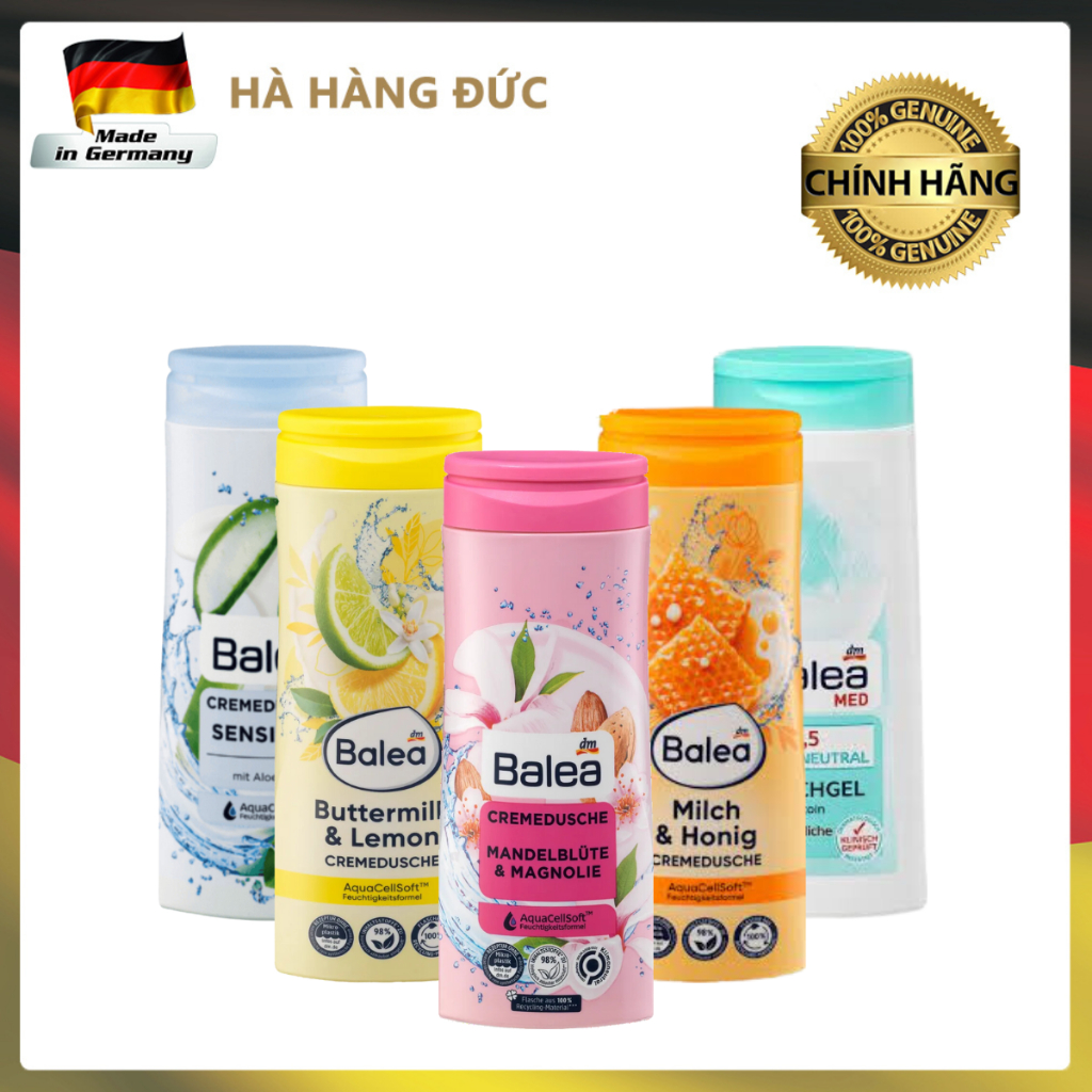 [Hà Hàng Đức] Sữa tắm Balea 300ml, hàng Đức