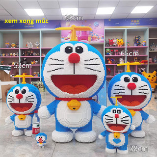 Mô hình lắp ráp lego doraemon 30-38-65cm, đồ chơi lắp ráp mèo máy giúp trẻ rèn tư duy