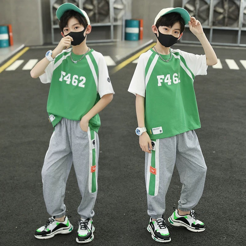 SÉT BỘ THUN BÉ TRAI QUẦN DÀI F462