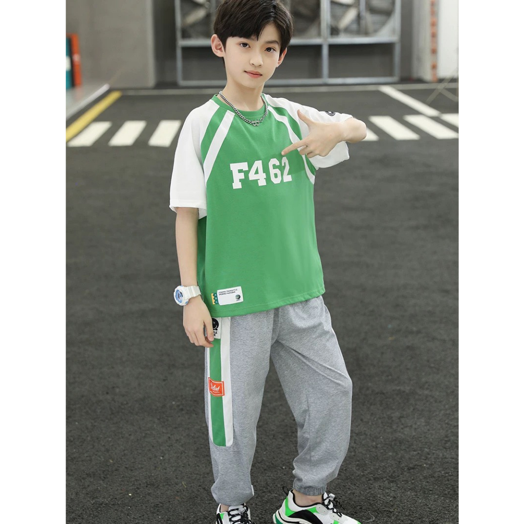 SÉT BỘ THUN BÉ TRAI QUẦN DÀI F462