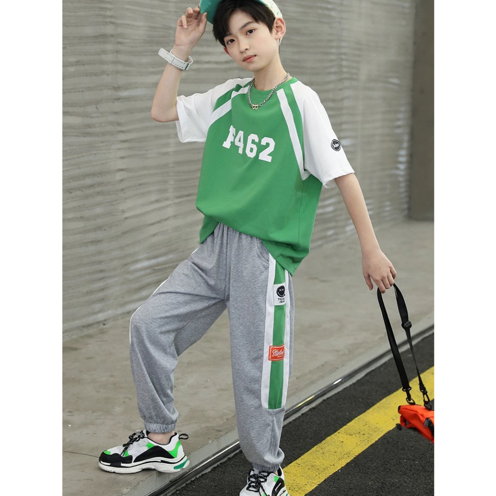 SÉT BỘ THUN BÉ TRAI QUẦN DÀI F462