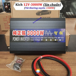 Kích điện 3000w-12v, chống ngược cực
