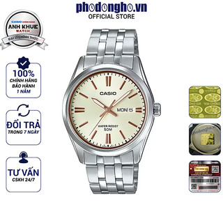 Đồng hồ nam dây kim loại Casio Anh Khuê MTP-1335D-9AVDF