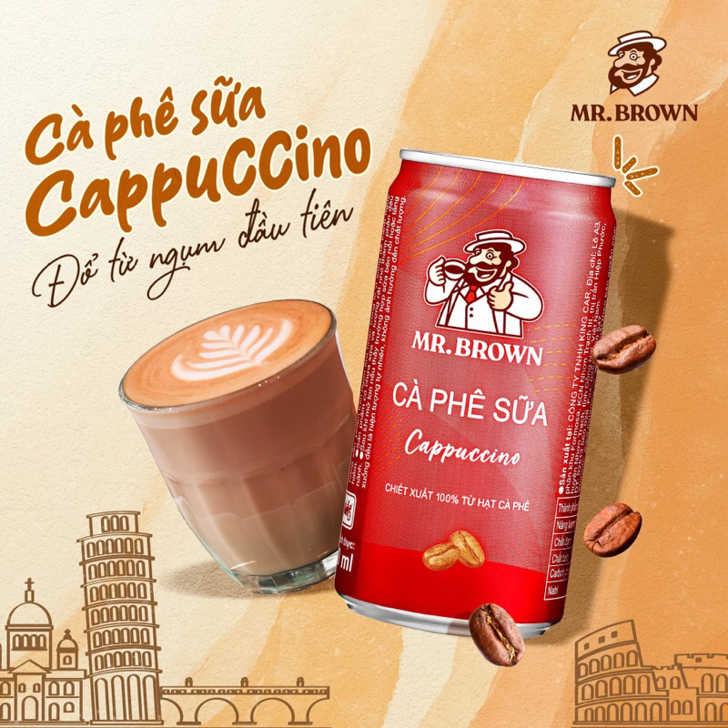 Cà phê Cappuccino MR.BROWN
