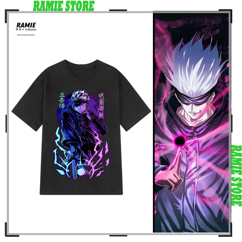 Áo Jujutsu Kaisen , Áo Anime in hình Gojo Satoru mẫu mới siêu đẹp | Ramiestore1 | mẫu HOT bán chạy