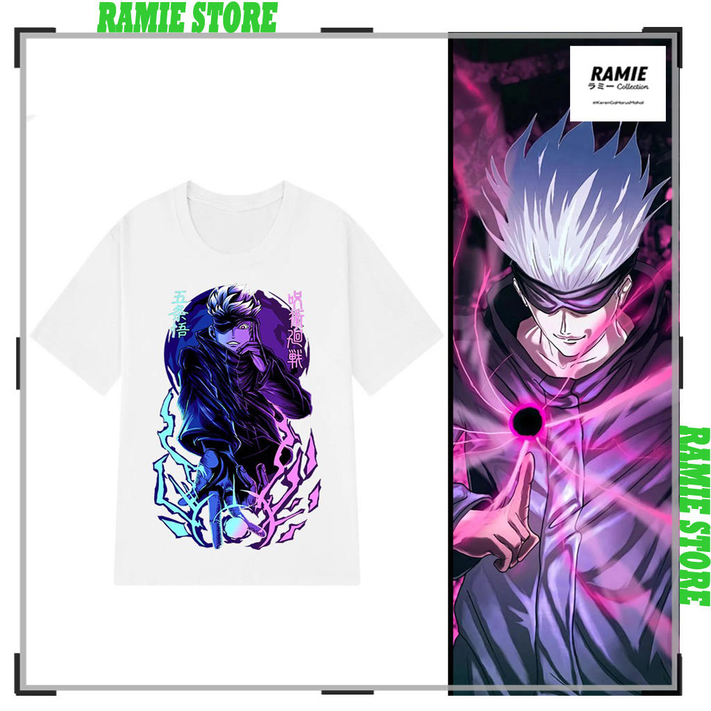 Áo Jujutsu Kaisen , Áo Anime in hình Gojo Satoru mẫu mới siêu đẹp | Ramiestore1 | mẫu HOT bán chạy