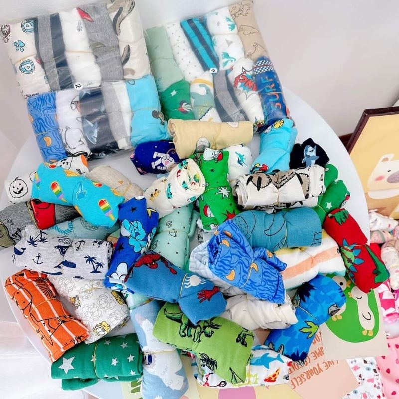 SÉT 10 QUẦN CHỤC DÀI BOZIP XUẤT DƯ CHO BÉ TRAI BÉ GÁI