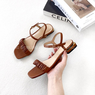 Sandal Gót Vuông 2P Dúm