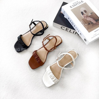Sandal Gót Vuông 2P Dúm