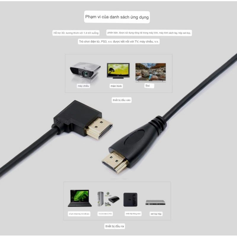 Dây cáp HDMI to HDMI mạ vàng 2.0 4K 1080P 3D - Cáp Cho HDTV Bộ Chia Switcher 0.5M 1.5M