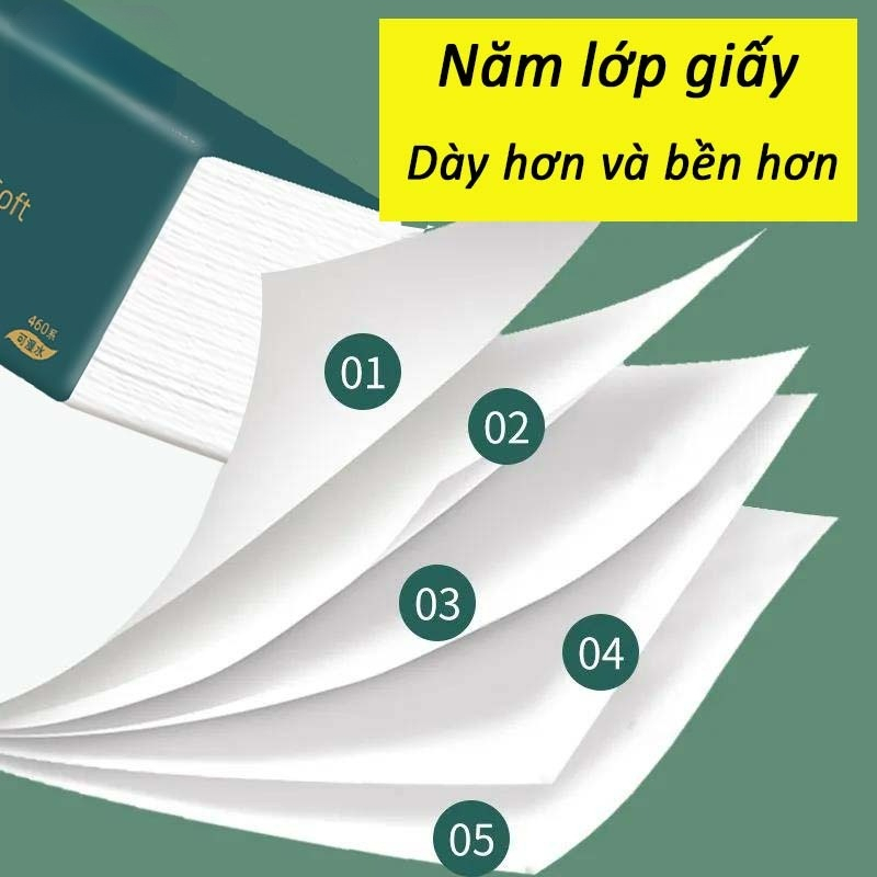 Giấy Laiya Thùng 20 Gói Giấy Ăn Zhongxing Laiya - Giấy 4 Lớp Siêu Dai Không Tan Trong Nước SP41233129