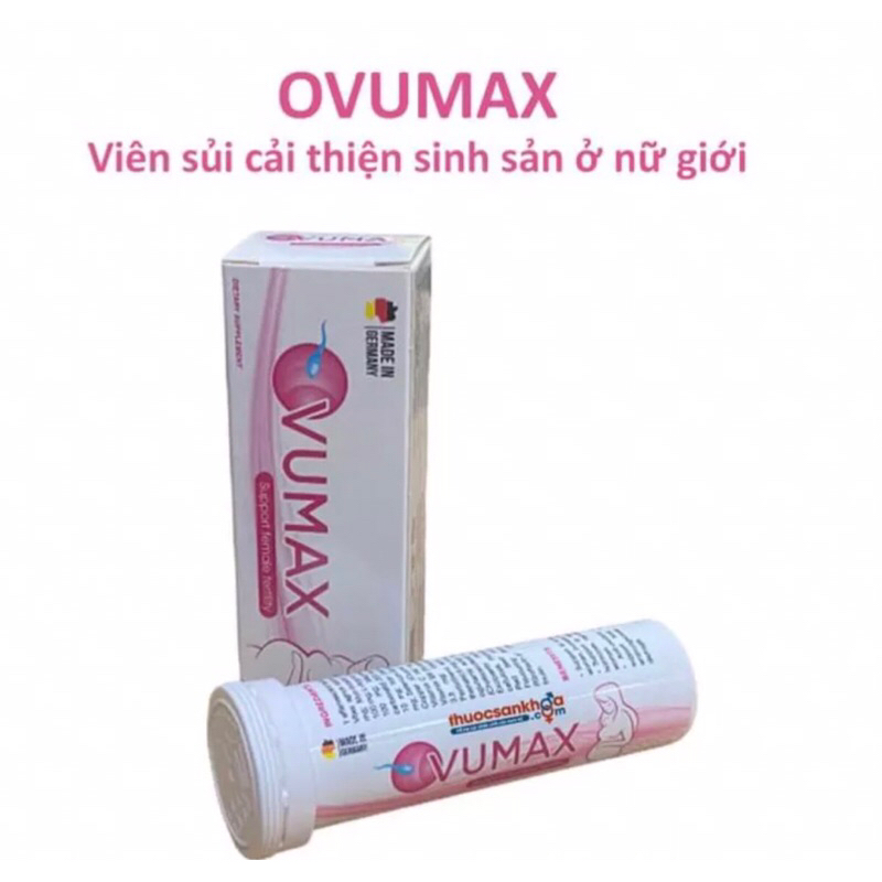 Viên sủi bổ trứng OVUMAX bổ trứng tăng khả năng thụ thai ( Hộp 10 viên )