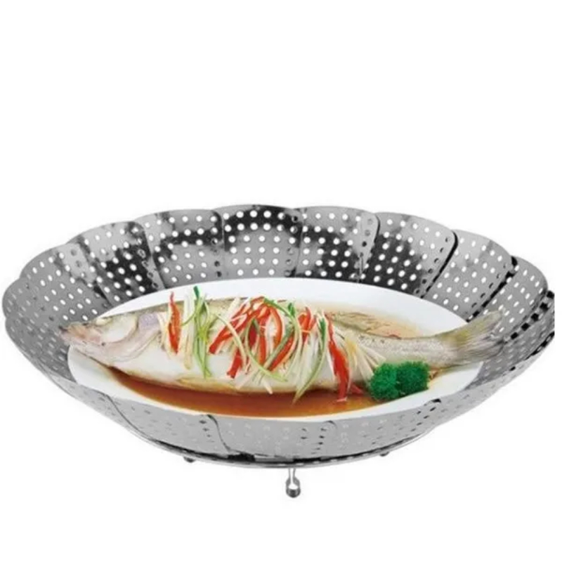 Vỉ Hấp Inox Cao Cấp, Dày, An Toàn Sản Phẩm Chắc Chắn, Bền, Đẹp, Nhiều Công Dụng: vỉ hấp, Rổ Để Đồ, Dễ Dàng Gấp Gọn