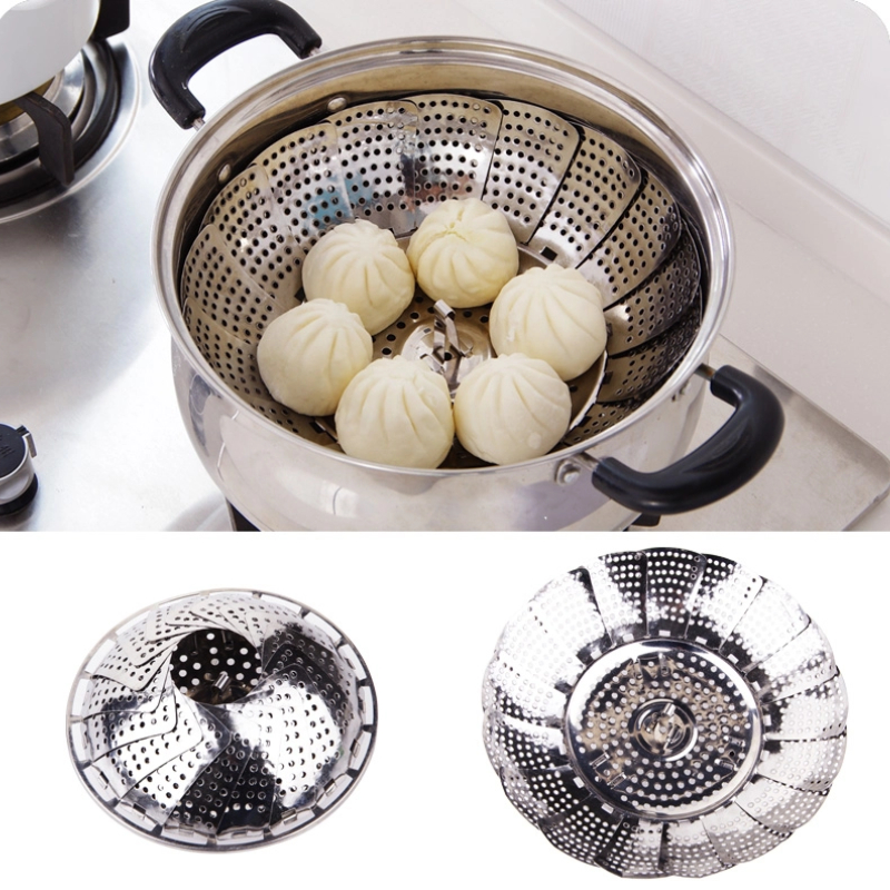 Vỉ Hấp Inox Cao Cấp, Dày, An Toàn Sản Phẩm Chắc Chắn, Bền, Đẹp, Nhiều Công Dụng: vỉ hấp, Rổ Để Đồ, Dễ Dàng Gấp Gọn