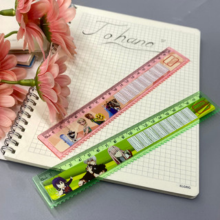 Thước kẻ có bảng cửu chương - thước kẻ trong - thước kẻ xếp hình doremon 15 / 20cm