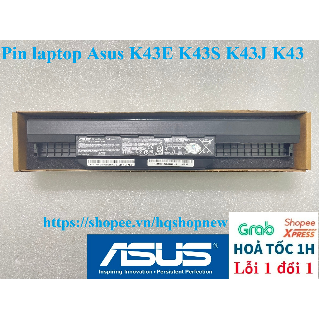 ⚡ Pin laptop Asus K43E K43S K43J K43