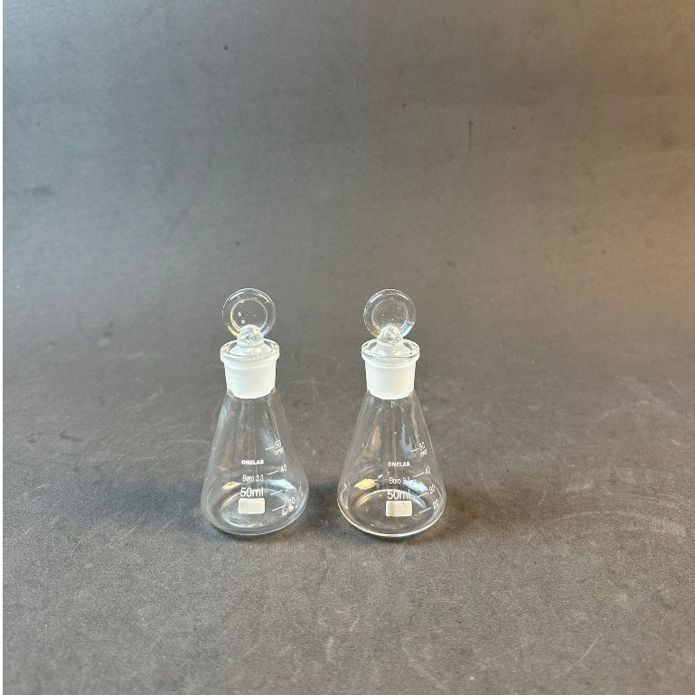 Bình tam giác có nút nhám thủy tinh 50ml, 100ml, 250ml, 500ml, 1000ml - LABHN