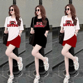 Sét bộ ngắn lô gô thêu q châu cao cấp
