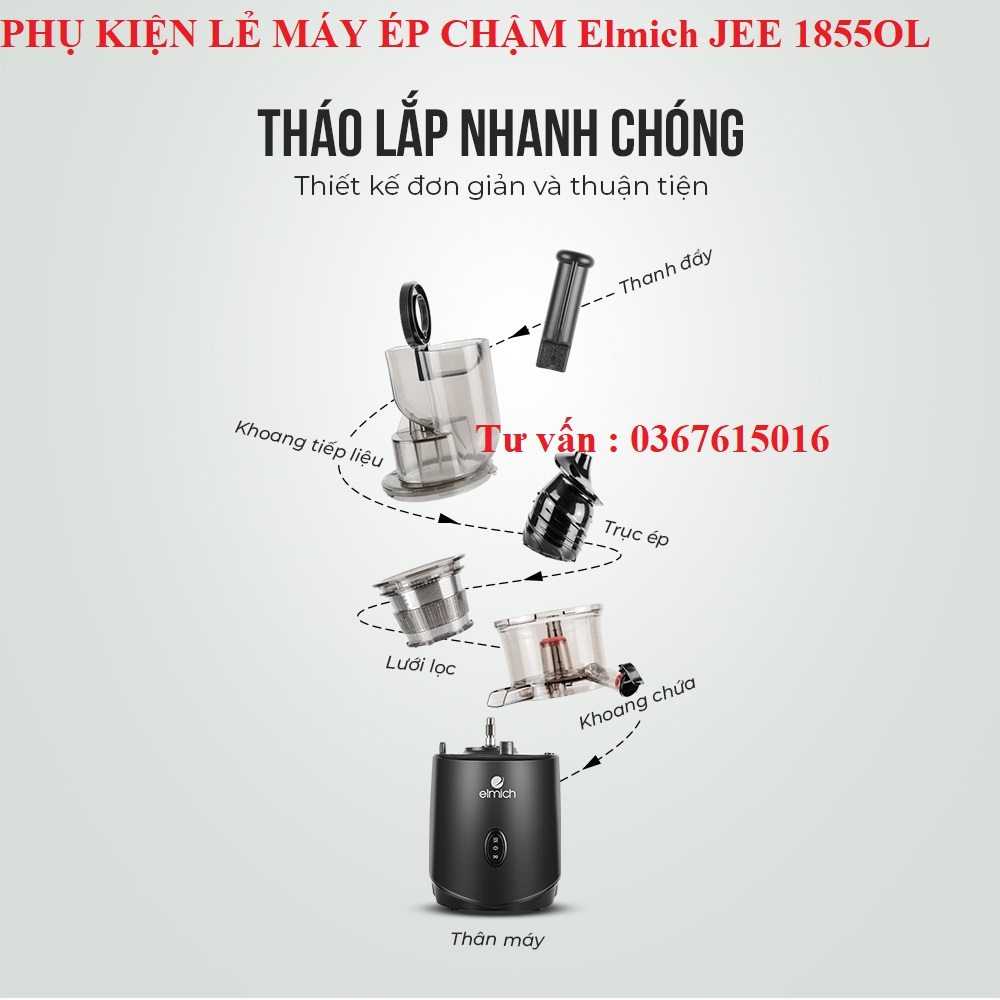 Phụ kiện máy ép chậm Elmich JEE 1855OL