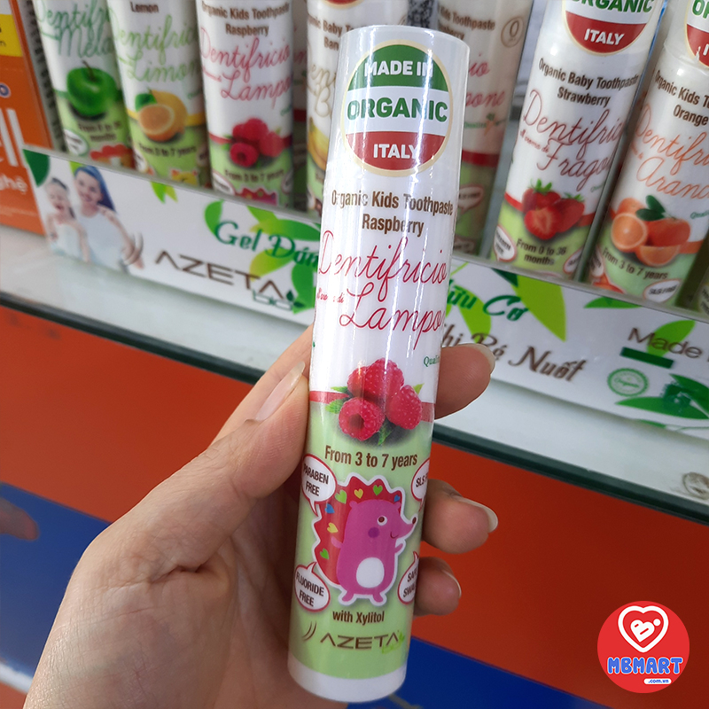 Kem đánh răng hữu cơ Azeta bio cho bé CHÍNH HÃNG