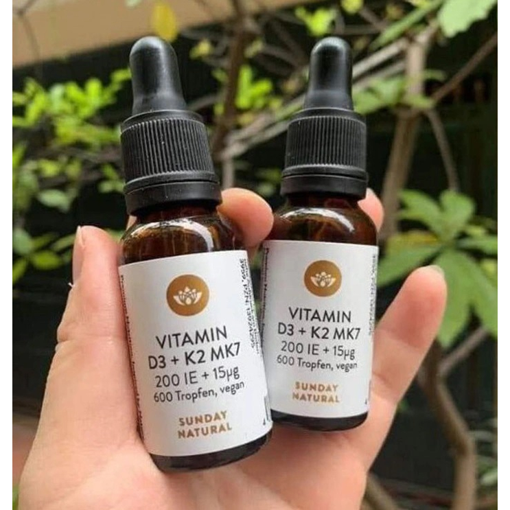 Vitamin D3 K2 MK7 Sunday Natural 16 8g