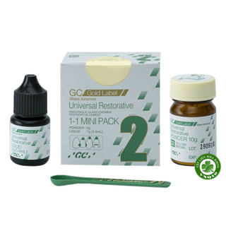 Xi măng trám răng fuji 2 gc mini pack - hộp nhỏ 5g bột + 2,4ml nước