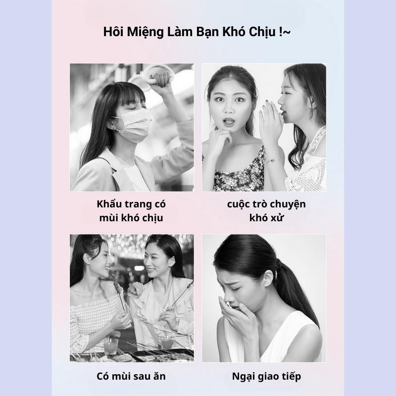 Sịt Thơm Miệng Men Vi Sinh HEYXI Ngăn Ngừa Hôi Miệng Sâu Răng, Xịt Thơm Miệng Hơi Thở Thơm Mát Tức Thì