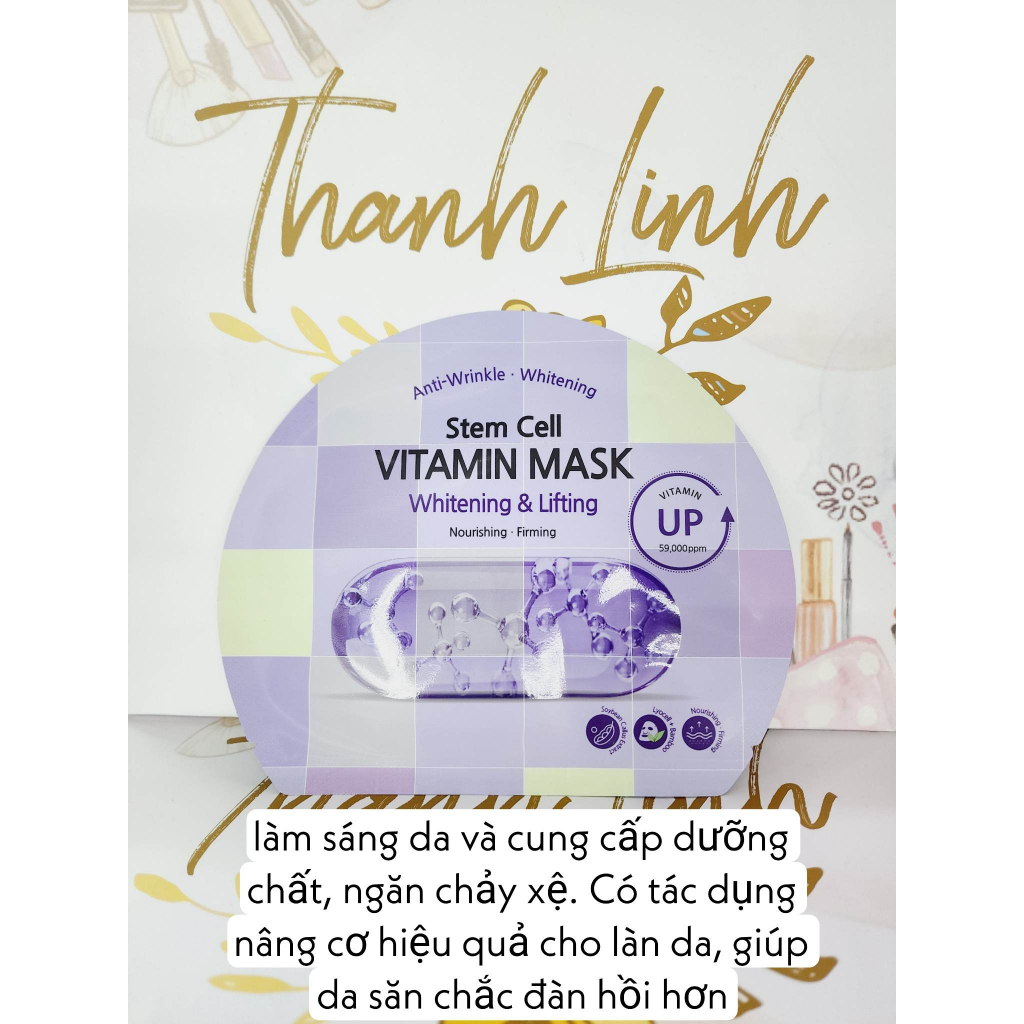 Mặt nạ Bano Bagi dòng làm sáng da, cấp ẩm, mờ thâm nám, làm sáng da 1 miếng