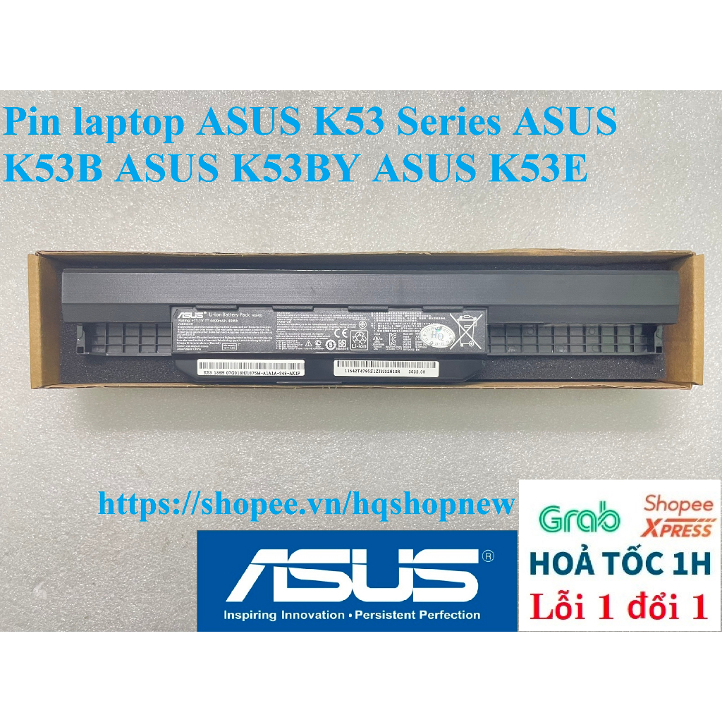 ⚡Pin laptop ASUS K53 Series ASUS K53B ASUS K53BY ASUS K53E