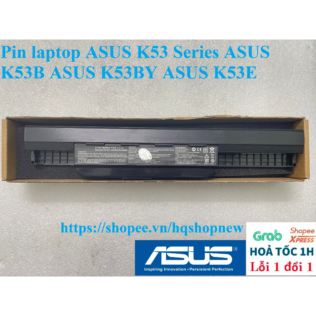 ⚡Pin laptop ASUS K53 Series ASUS K53B ASUS K53BY ASUS K53E