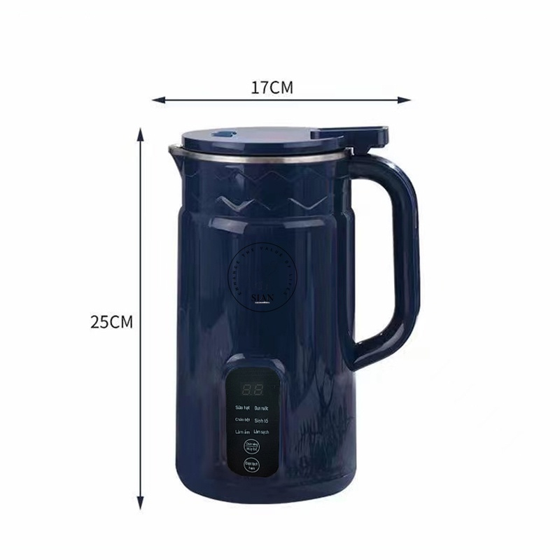 Máy làm sữa hạt mini 6 chế độ nấu dung tích 800ml xay các loại hạt siêu nhuyễn. Máy làm sữa hạt đa chức năng dễ vệ sinh