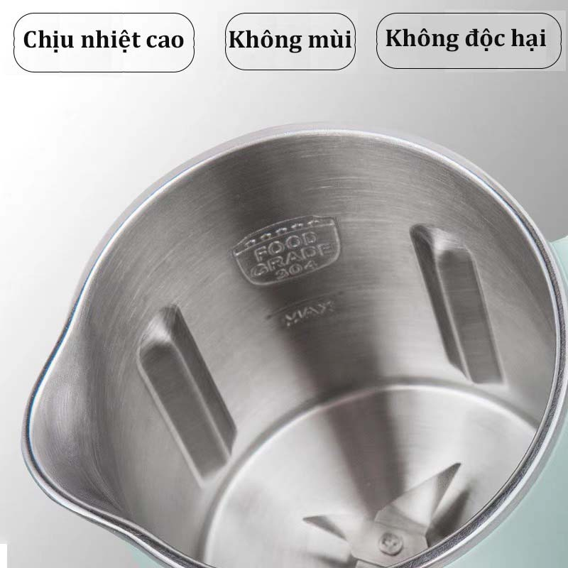 Máy làm sữa hạt mini 6 chế độ nấu dung tích 800ml xay các loại hạt siêu nhuyễn. Máy làm sữa hạt đa chức năng dễ vệ sinh