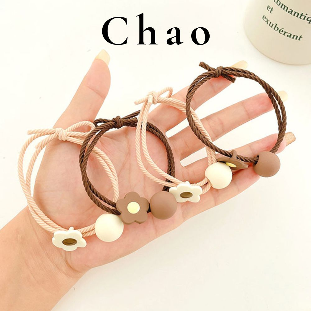 Dây buộc tóc, dây cột tóc hình bông hoa đơn giản thời trang dành cho nữ K25